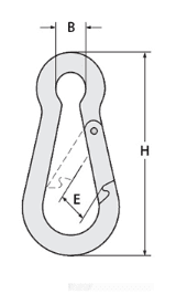 Snap Hook Zinc - Image 2