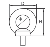 Stainless Steel Eye Bolt DIN580 - Image 2