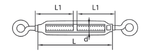 Stainless Steel TurnBuckle EYE/EYE G316 - Image 2