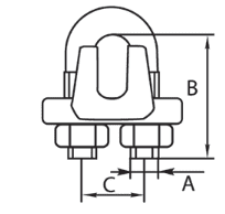 Stainless Steel Wire Rope Grip G316 - Image 2