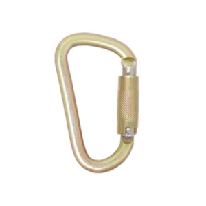Steel quarter turn locking Karabiner 22.5mm gate opening. Rated at 40kn. Conforms to EN362 (Click chat icon for Stock)