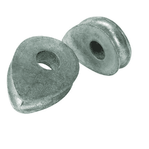 Thimble Solid Eye Pre-Drilled Hole