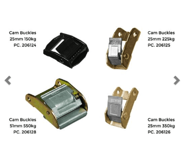 Tie Down Cam Buckle Heavy Duty 25mm/LC350kg