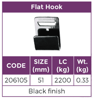 Tie Down Hook Flat Single Type 50mm/LC2200kg - Image 2