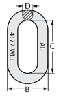 Trailer Safety Chain Cut Length Per METRE - Image 2