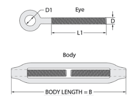 Turnbuckle Forged Gal Eye Eye Jis - Image 2