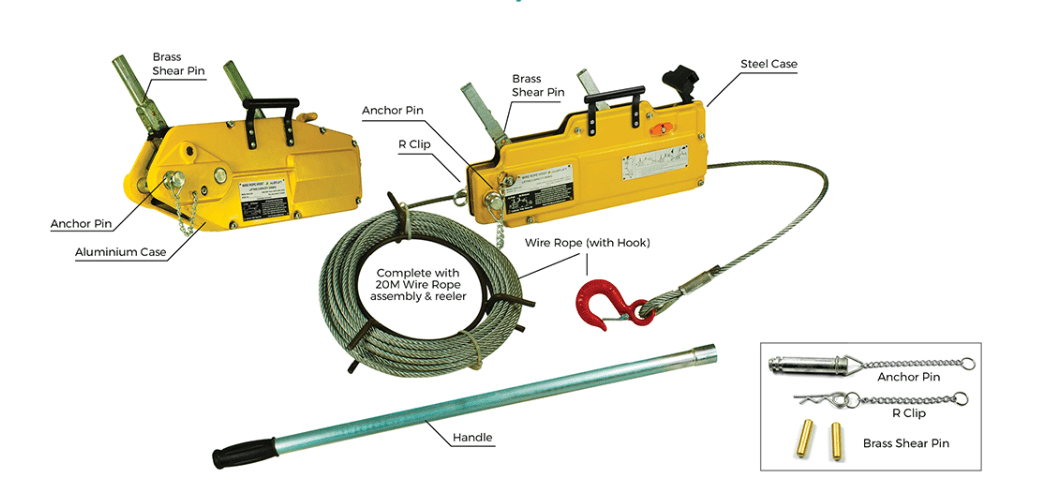 W/Rope Winch Brass Shear Pins - Image 2