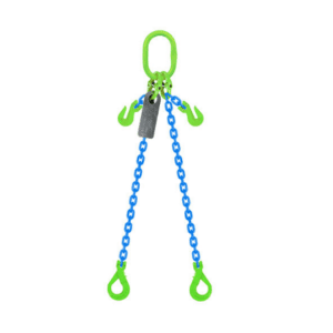 Grade 100 Chain Sling 10mm 2leg Effective Length C/W Clevis Type Grab Shortner And Clevis Self Locking Hook Tested