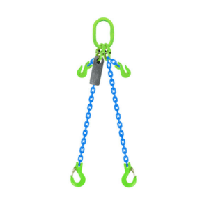Grade 100 Chain Sling 16mm 2 leg Effective Length C/W Clevis Type Grab Shortner And Clevis Sling Hook Tested