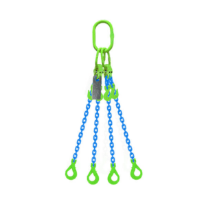 Grade 100 Chain Sling 16mm 4leg Effective Length C/W Clevis Type Grab Shortner And Clevis Self Locking Hook Tested