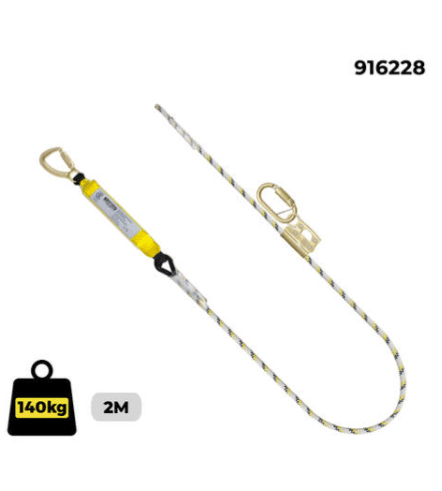 Kernmantle Rope Single Adjust Sharp Edge with T/A Snap Hook AS 1891.5